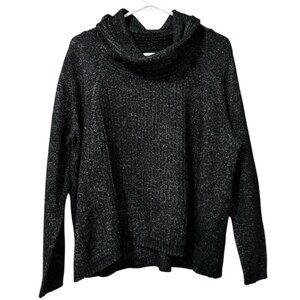 Worthington Women Sweater Size1X Long Sleeve Cowl Neck Blended Knit Fabric Comfy